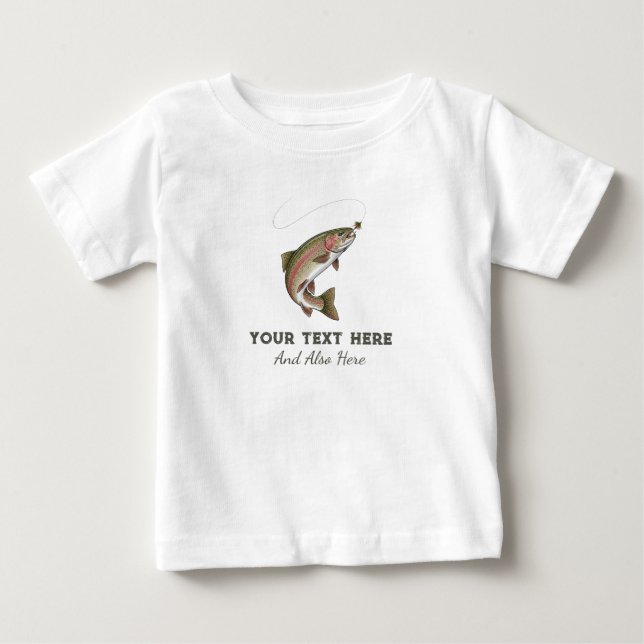 Personlig fiskeälskare – Forellfiskedesign T Shirt (Framsida)