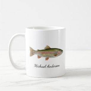 Personlig fiskeälskare – Öringfiskedesign Kaffemugg
