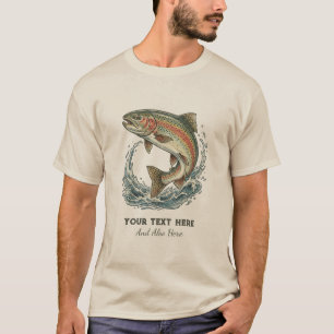 Personlig fiskeälskare – Öringfiskedesign T Shirt