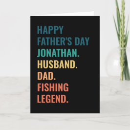 Personlig fiskelegend make fadersdag helgkort
