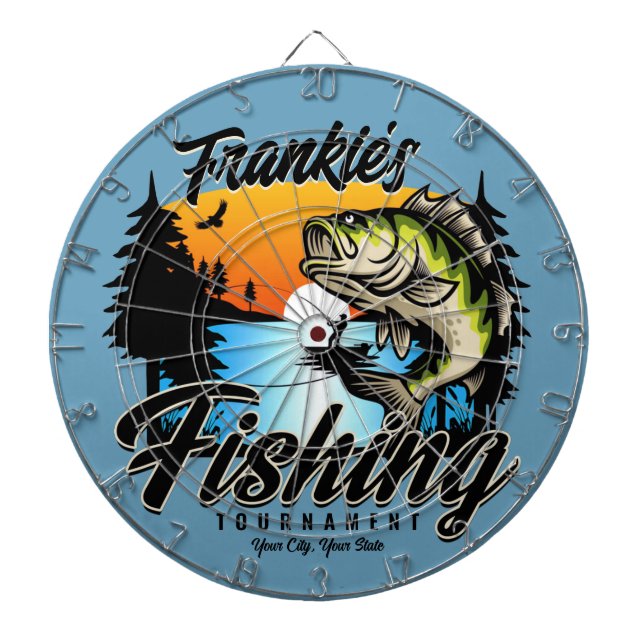 Personlig Fisketurament Fiske Angler Trout Darttavla (Framsidan)