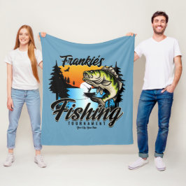 Personlig Fisketurament Fiske Angler Trout Fleecefilt