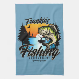 Personlig Fisketurament Fiske Angler Trout Kökshandduk