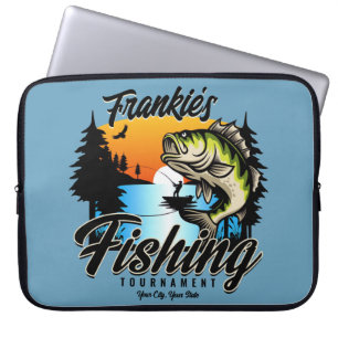 Personlig Fisketurament Fiske Angler Trout Laptop Fodral