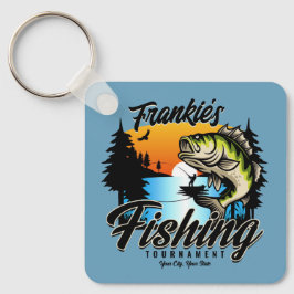 Personlig Fisketurament Fiske Angler Trout Nyckelring