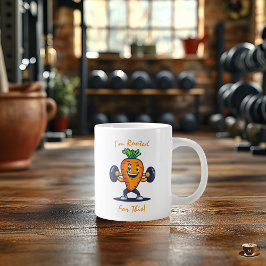 Personlig Fitnessmugg - Motiverande Grönsak Jumbo Mugg