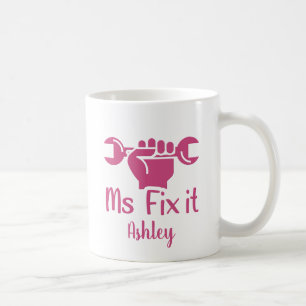 Personlig Fix it Wrench Hand Coffee Mugg