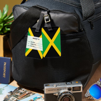 Personlig Flagga av Jamaica Luggage-etikett Bagagebricka