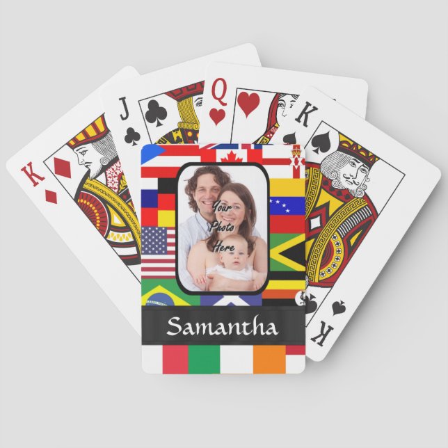 Personlig flaggor i världen casinokort (Baksidan)
