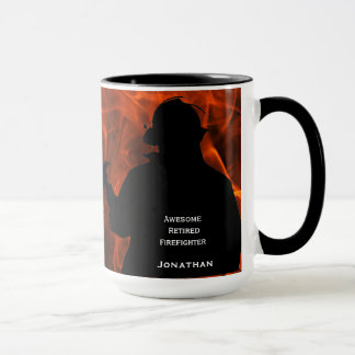 Personlig Flames Firefighter Pension Mugg