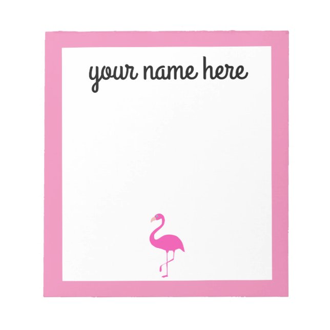 Personlig Flamingo, Anteckningsblock (Framsida)