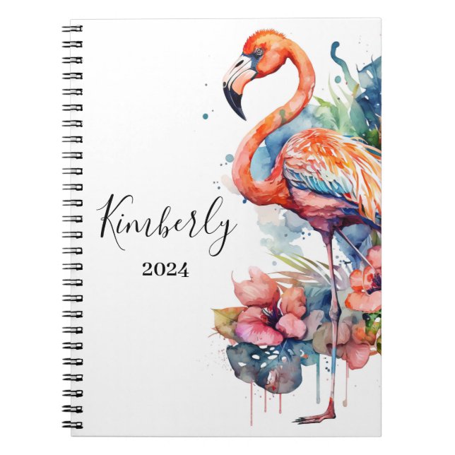 Personlig Flamingo Anteckningsbok (Framsidan)