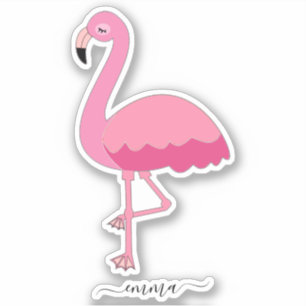 Personlig Flamingo Klistermärken