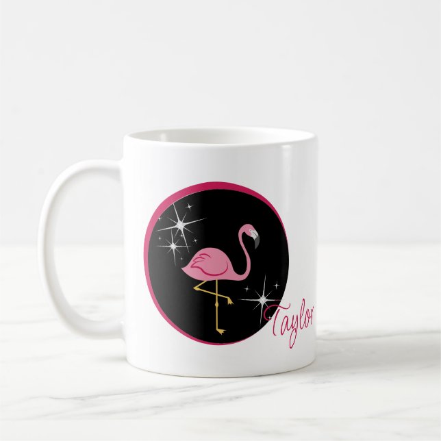 Personlig Flamingo Mugg (Vänster)