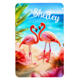 Personlig Flamingo Thned Magnet