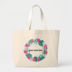 Personlig Flamingo Tote Bag Jumbo Tygkasse