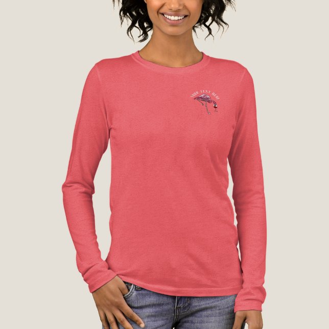 Personlig Flamingo Vin Drankare Nyhet Party T Shirt (Framsida)