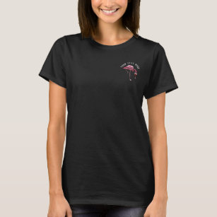 Personlig Flamingo Vin Drinker Novelty T Shirt