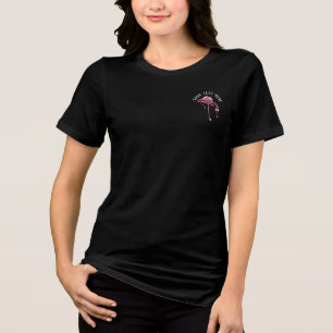 Personlig Flamingo Vin Drinker Novelty T Shirt