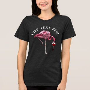Personlig Flamingo Vin Drinker Novelty T Shirt