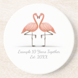 Personlig Flamingo X Års Jubileum Underlägg
