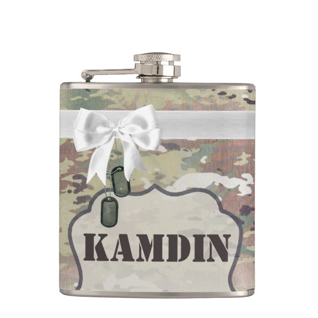 Personlig Flask Army OCP Camo Uniform Camoflage Fickplunta (Framsidan)