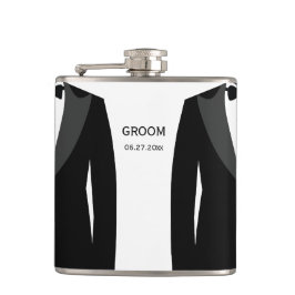 Personlig Flasks - Gay Bröllop Gift for Groom Fickplunta