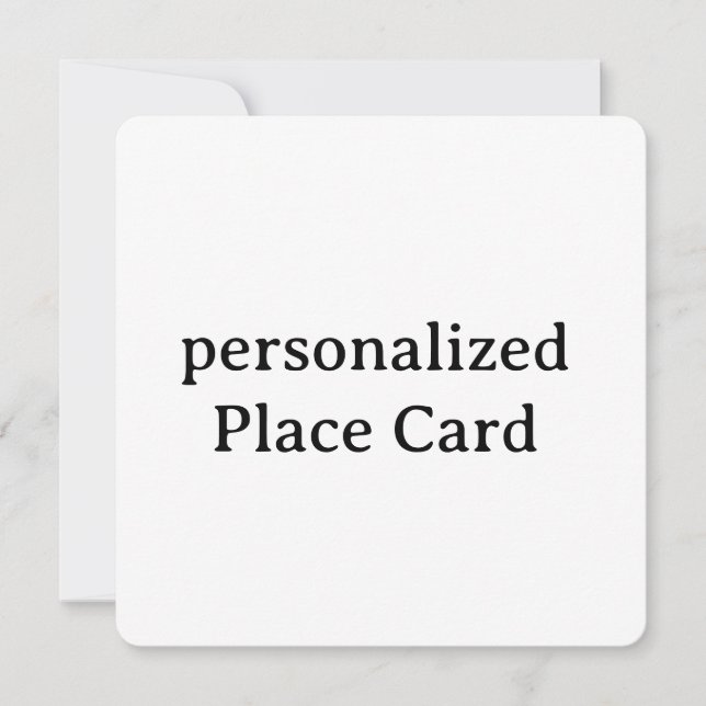 personlig Flat Card 5,25" x 5,25" (Framsida)