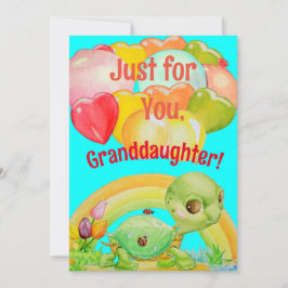 Personlig Flat Granddotters BirtHoliday Card Julkort