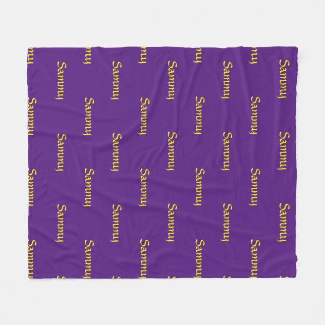 Personlig Fleece Blanket (Framsidan (Horisontell))