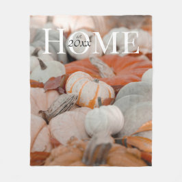 Personlig flerfärgad pumpkorrigering fleecefilt