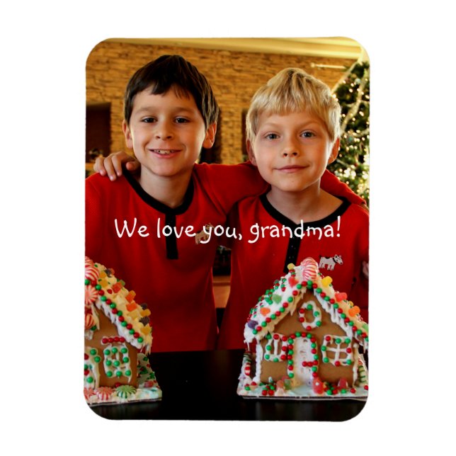 Personlig Flexibla fotomagneter för mormor Magnet (Vertikal)