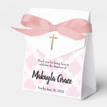 Personlig Flicka Rosa Baptism tack