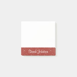 Personlig, flik med Namn Post-it Block