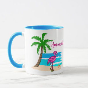 Personlig Flip Flamingo Mugg