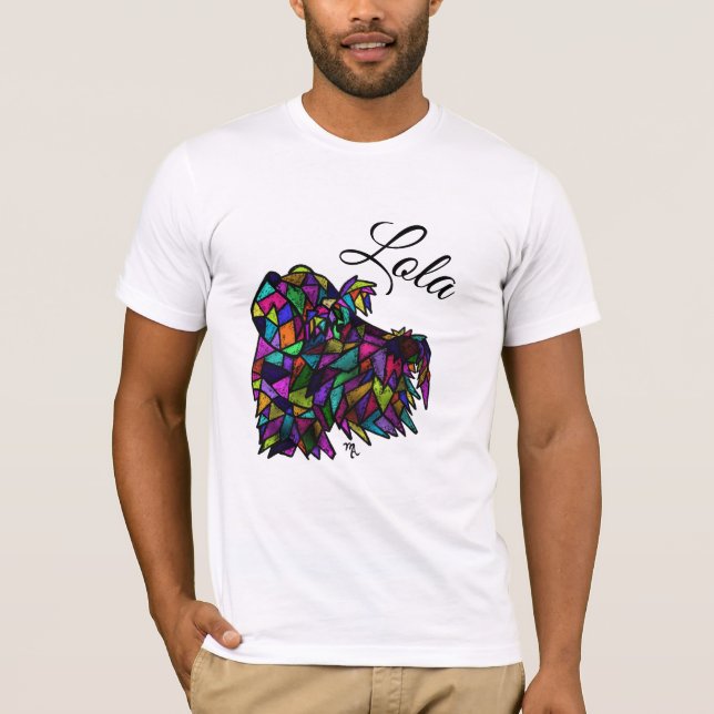 Personlig Floppy Eared Schnauzer Shirt T (Framsida)