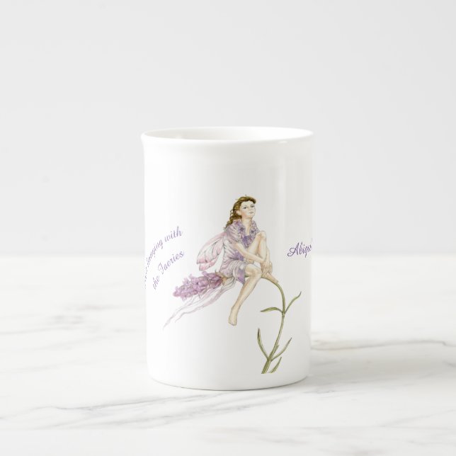 Personlig Flower Fairy Bone China Mugg Benporslin Mugg (Framsidan)