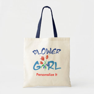 Personlig Flower Girl Favors Tygkasse