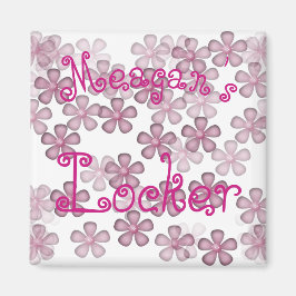 Personlig Flower Locker Magnet
