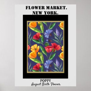Personlig Flower Market Birtud Art Print Poster