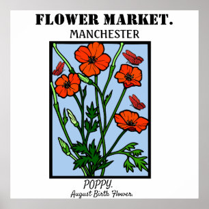 Personlig Flower Market Birtud Art Print Poster