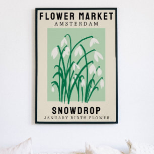 Personlig Flower Market Birtud Art Print Poster
