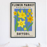 Personlig Flower Market Birtud Art Print Poster<br><div class="desc">Den här konsttryckningen finns i stil på en blomstermarknad som poster. Blommorna är Daffodils som är födelseblomman i mars. Det finns utrymme för att anpassa texten så att du kan ändra platsen till något speciellt för dig och undertiteln till någons namn eller födelsedatum. Det här skulle vara perfekt för alla...</div>