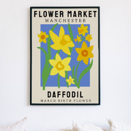 Personlig Flower Market Birtud Art Print Poster