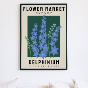 Personlig Flower Market Birtud Art Print Poster