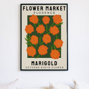 Personlig Flower Market Birtud Art Print Poster
