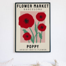 Personlig Flower Market Birtud Art Print