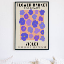Personlig Flower Market Birtud Art Print