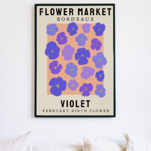 Personlig Flower Market Birtud Art Print Poster