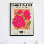 Personlig Flower Market Birtud Art Print Poster<br><div class="desc">Den här konsttryckningen finns i stil på en blomstermarknad som poster. Blommorna är Ro som är födelseblomman i juni. Det finns utrymme för att anpassa texten så att du kan ändra platsen till något speciellt för dig och undertiteln till någons namn eller födelsedatum. Det här skulle vara perfekt för alla...</div>